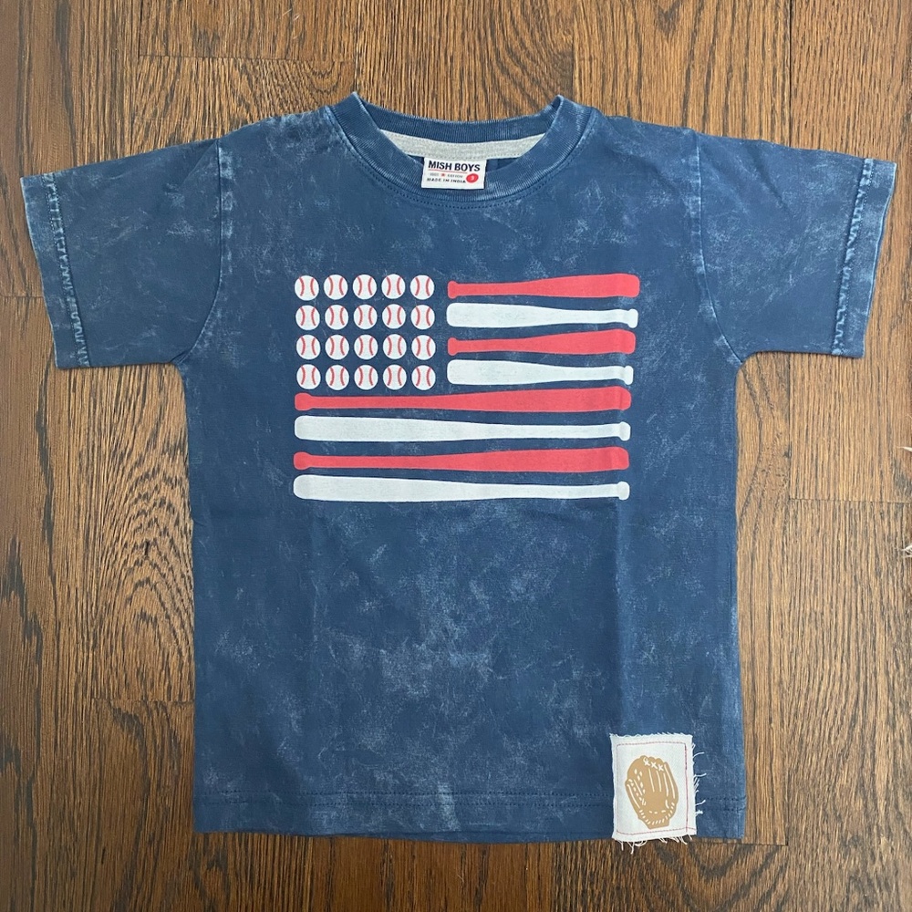 Mish Boys Shirt Baseball America size 3